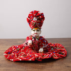 Velvet poshak set with pagdi for Ladu Gopal