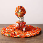 Velvet poshak set with pagdi for Ladu Gopal