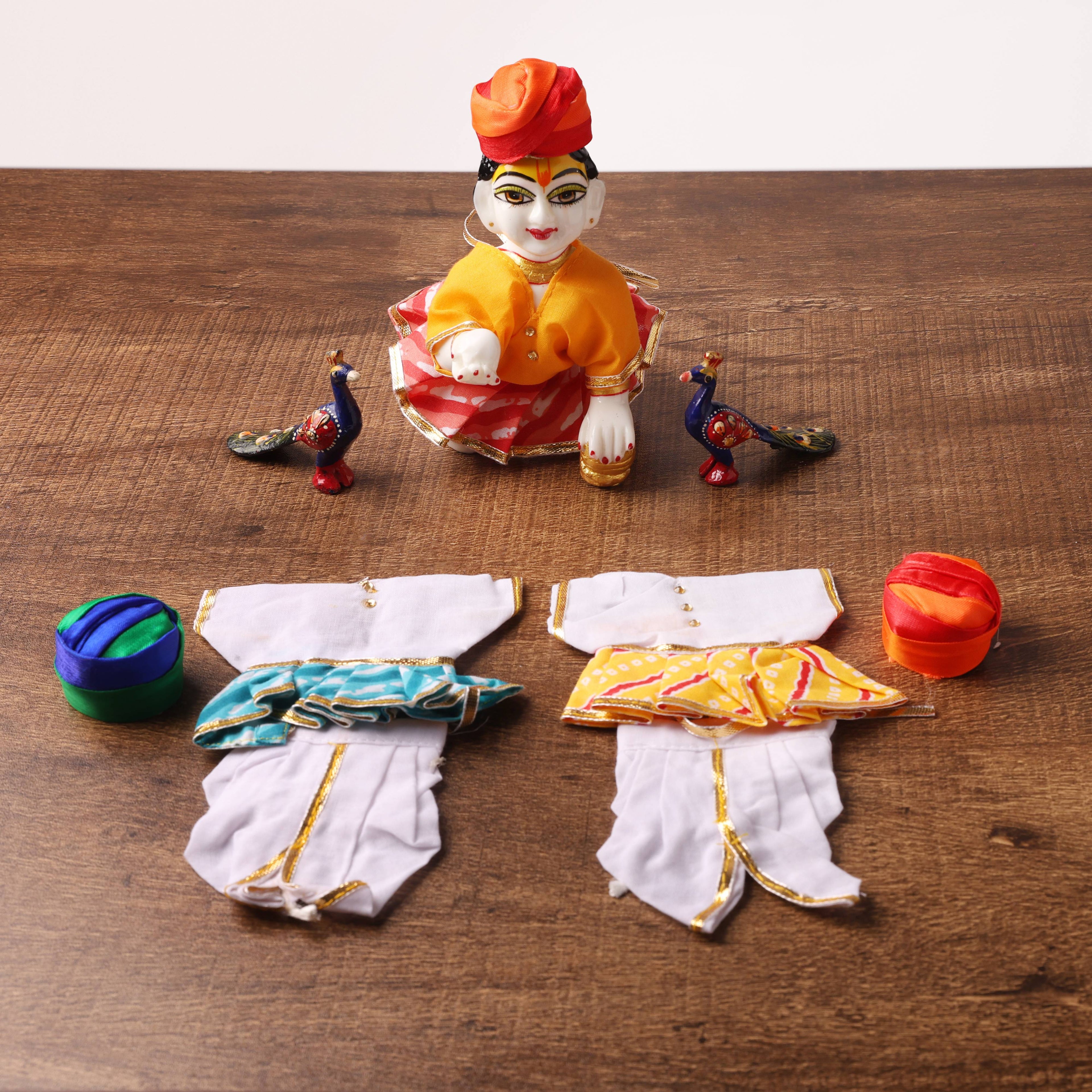 Jodhpuri Poshak Set with Pagdi for Bal Gopal