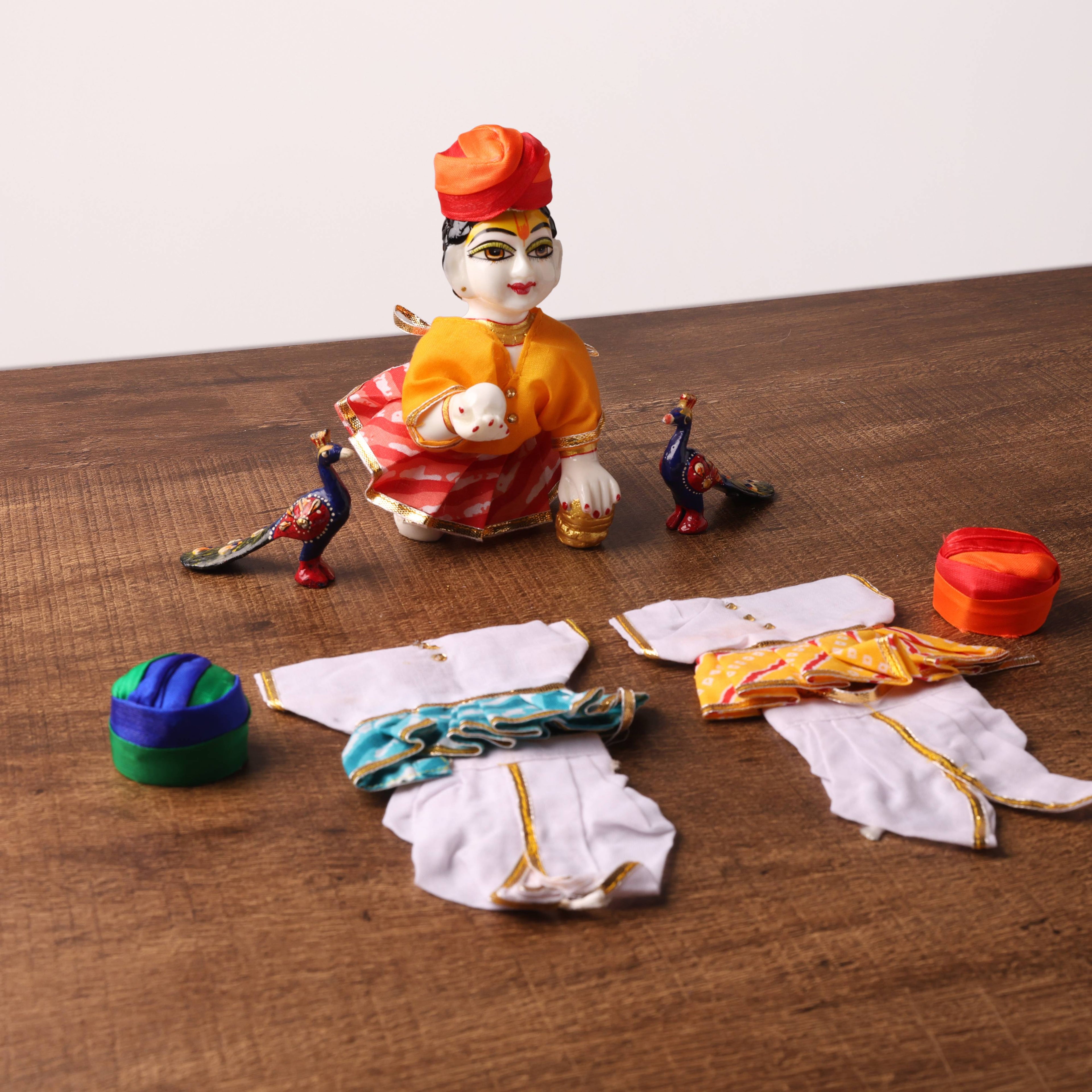 Jodhpuri Poshak Set with Pagdi for Bal Gopal