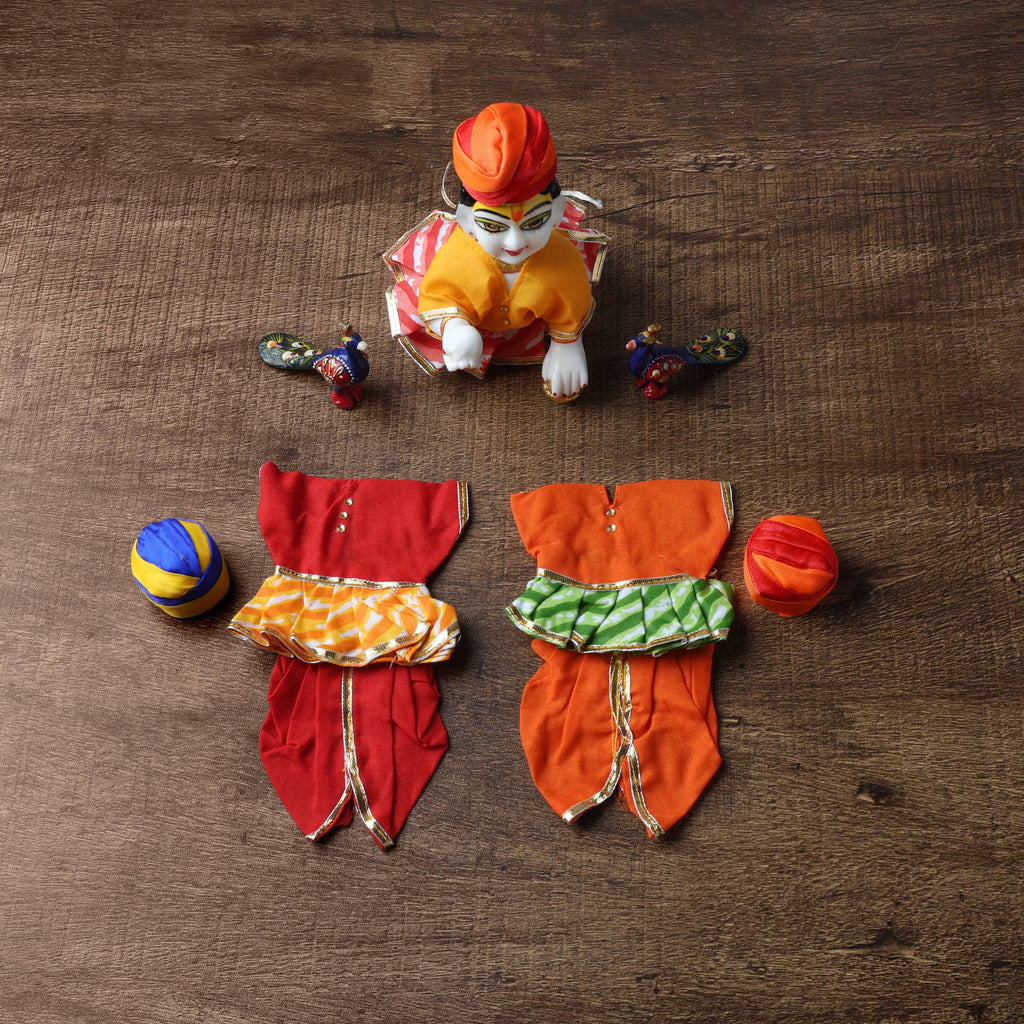 Jodhpuri Poshak Set with Pagdi for Bal Gopal