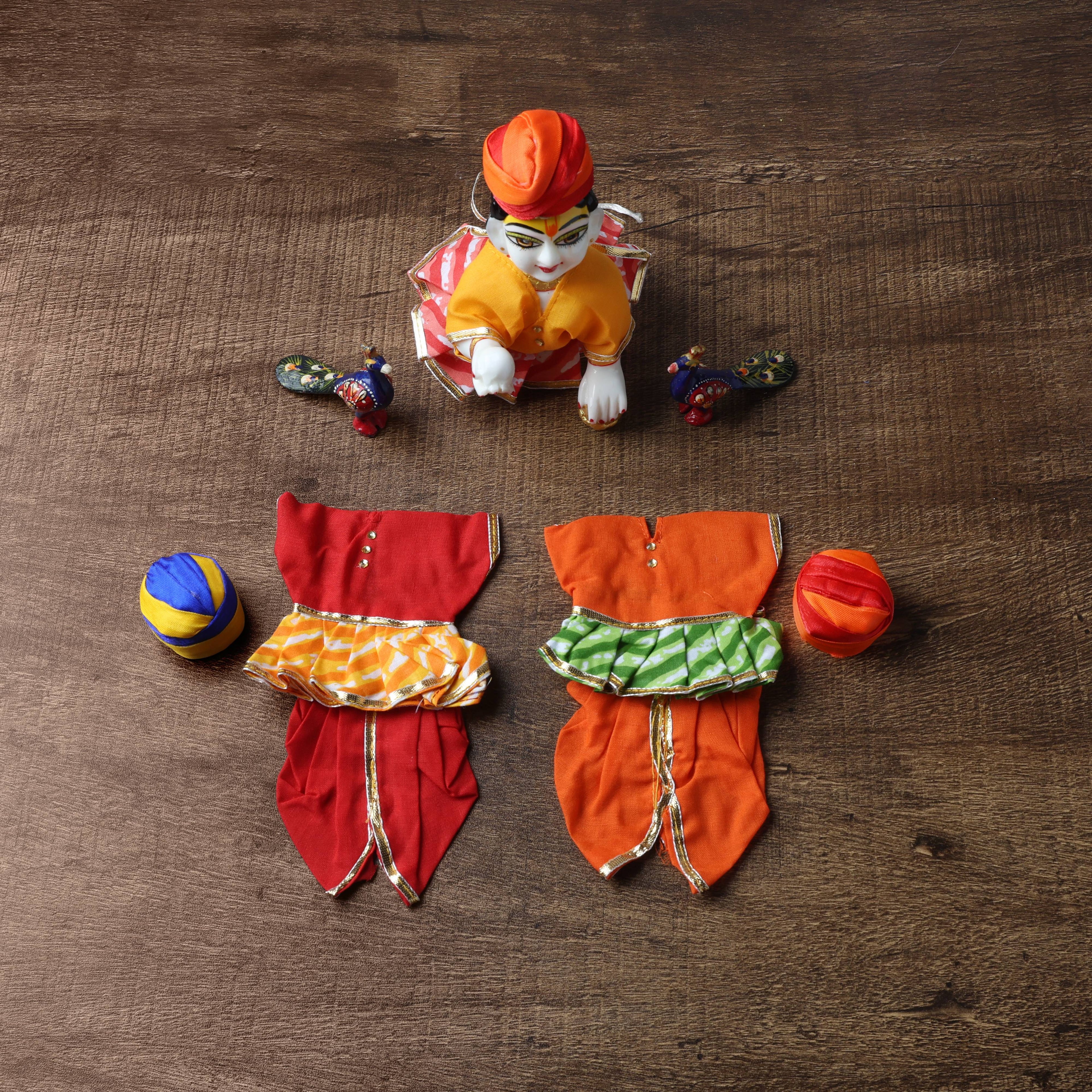 Jodhpuri Poshak Set with Pagdi for Bal Gopal