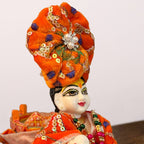 Velvet poshak set with pagdi for Ladu Gopal