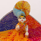 Bandhani Poshak Set With Pagdi for Bal Gopal