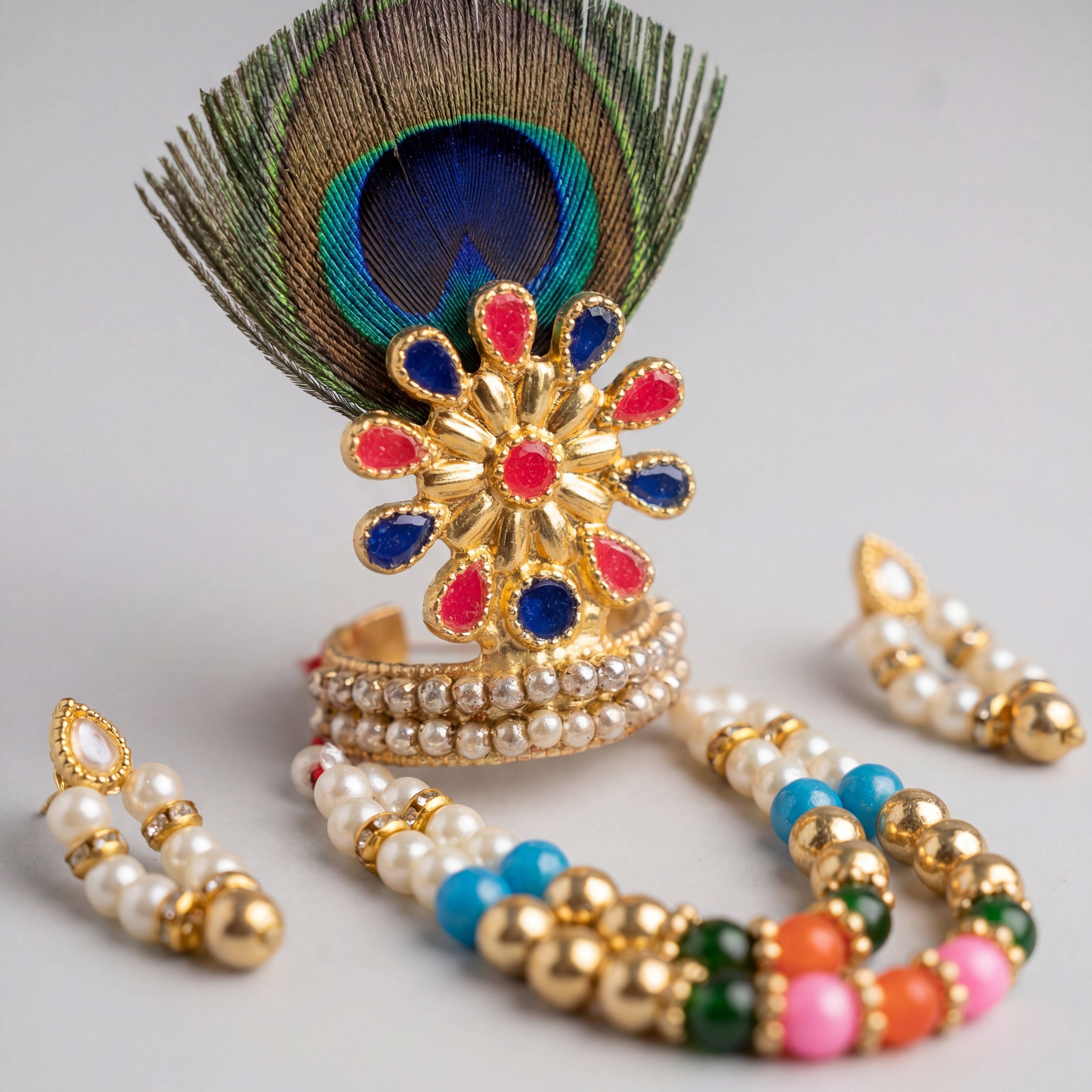 Morpankh Mukut Jewellery Set