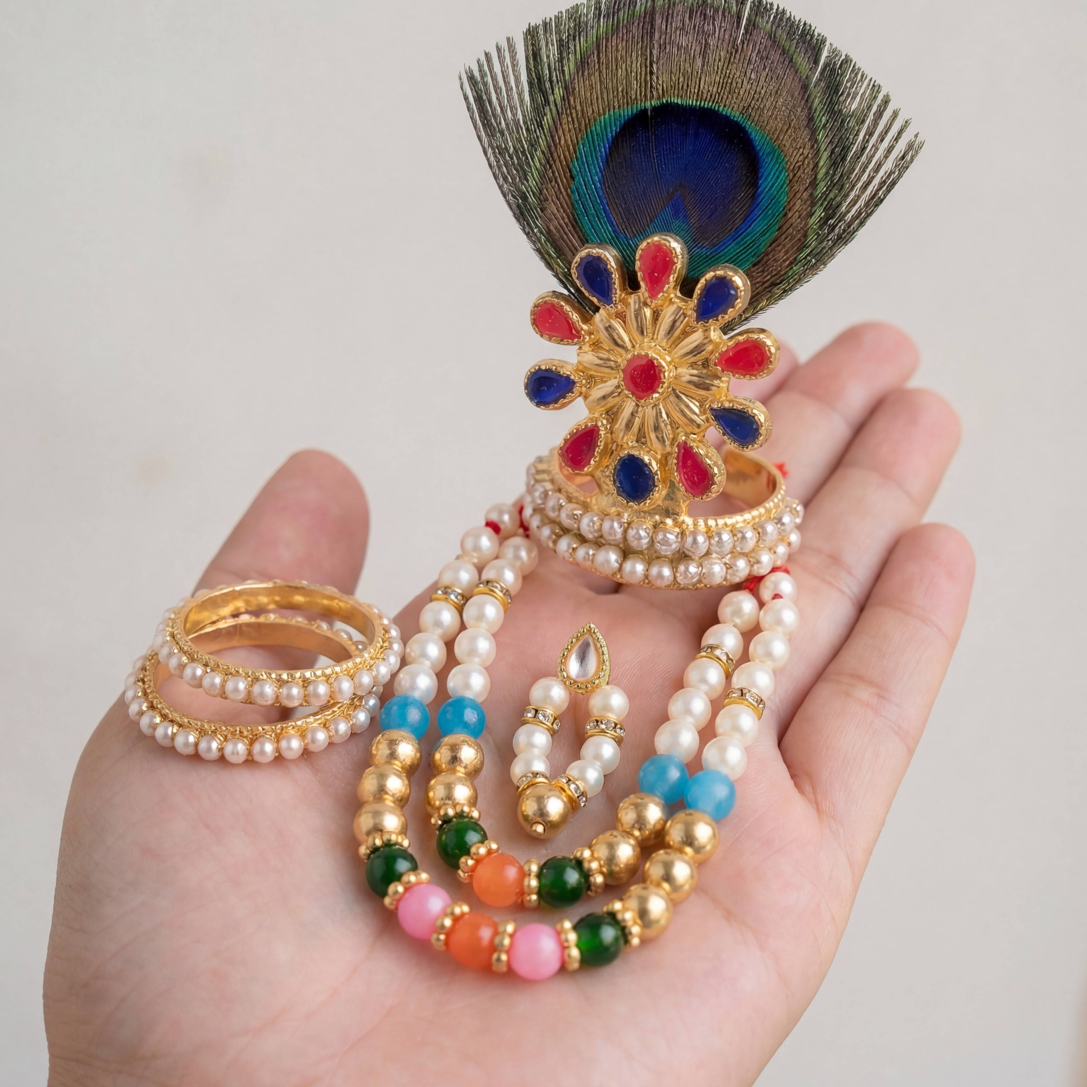 Morpankh Mukut Jewellery Set