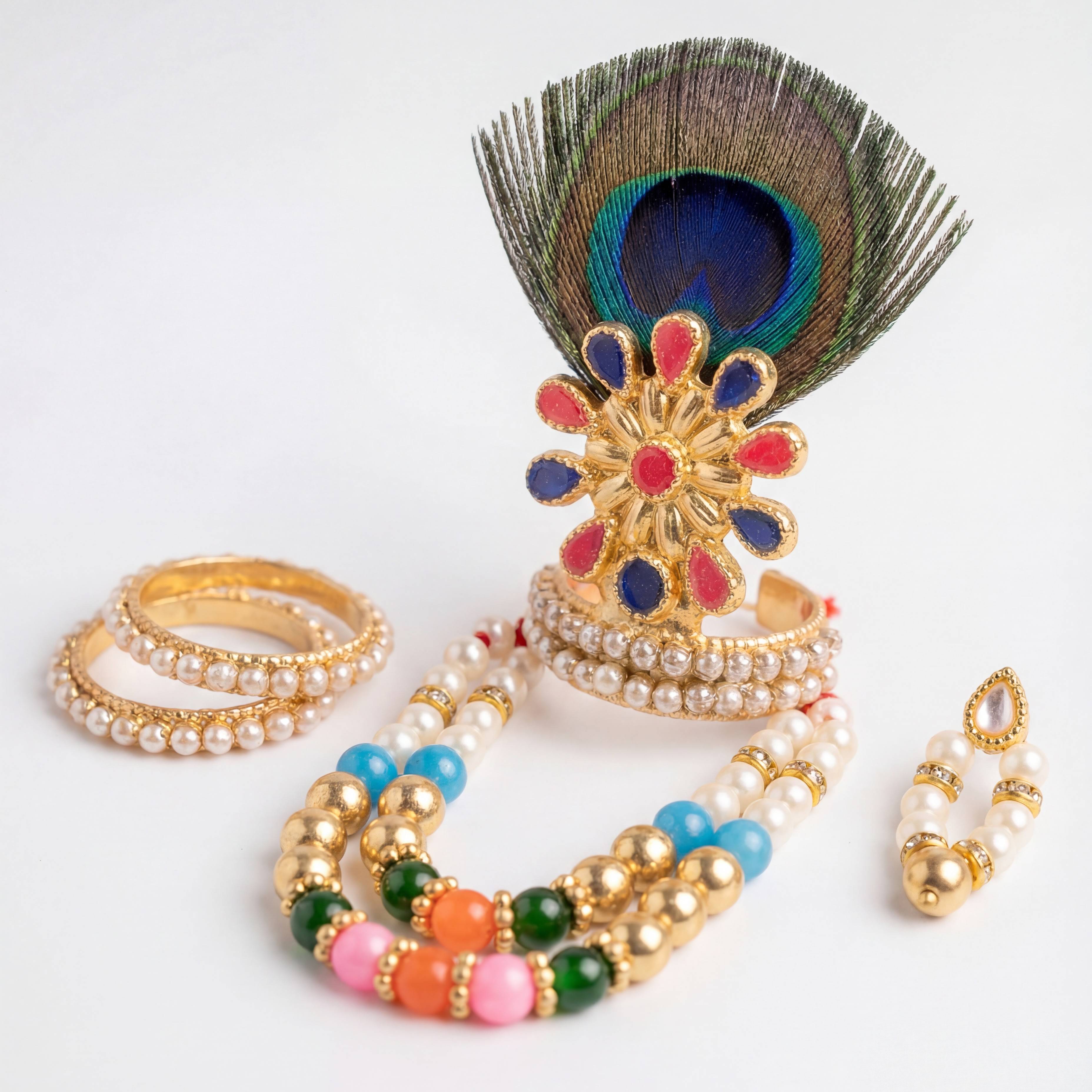 Morpankh Mukut Jewellery Set